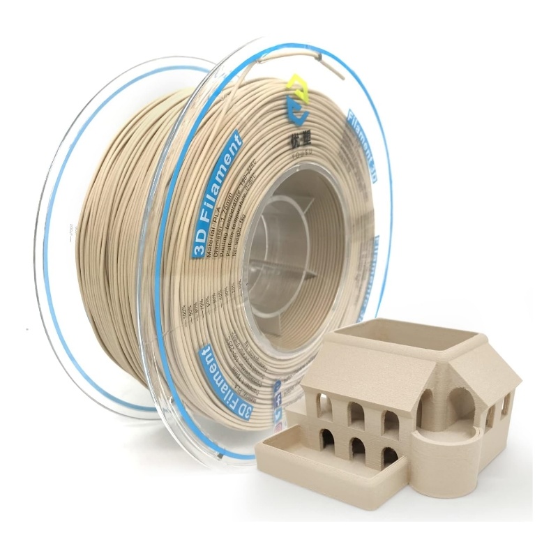 
                Wood Texture PLA Filament 1.75mm 1kg Eco-Friendly Non-Toxic 3D Printing Filament
  