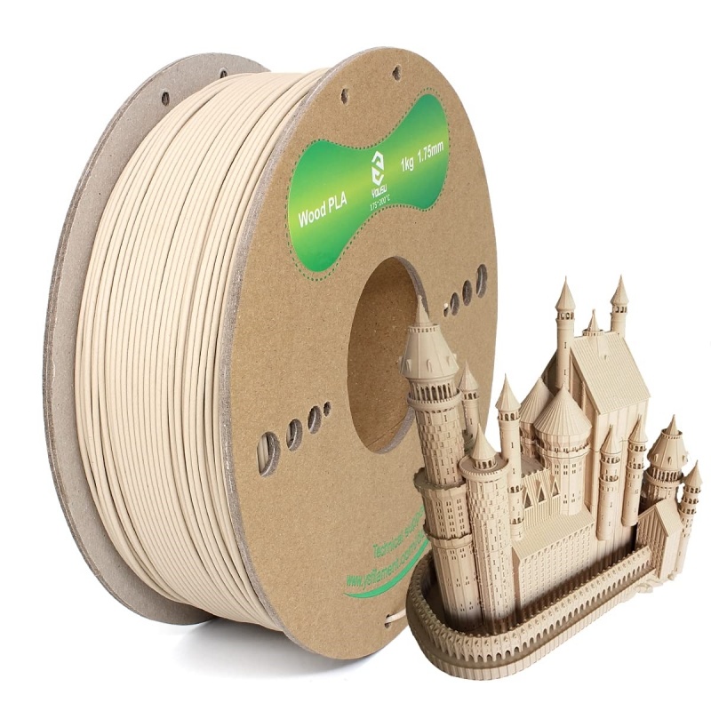 
                Recycled Native Wood 3D Filaments Wear Resistant Soft 3D Printing Filament 1kg
    
