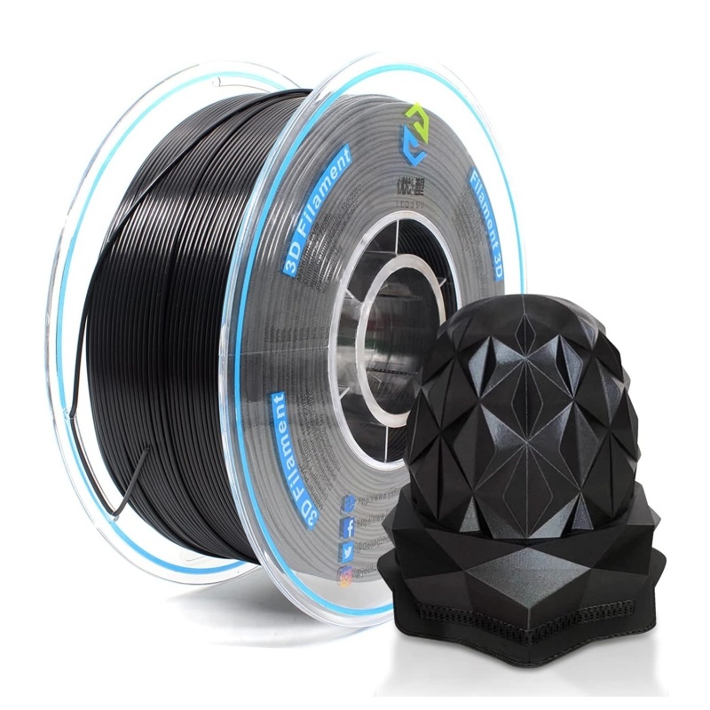 
                Factory Supply High Precision PLA 3D Printer Filament Black Premium PLA Filament
  