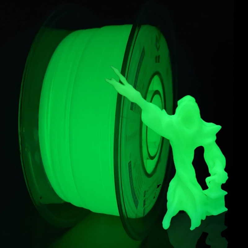 
                Competitive Price Green 3D Printer Filament Glow in The Dark PLA Filament
         