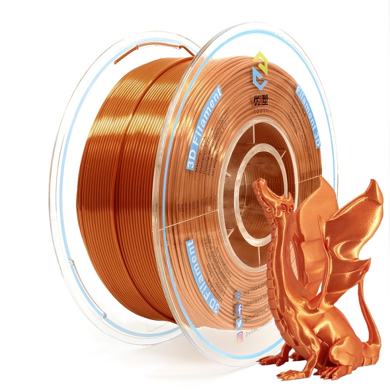 
                Easy-Use Silk Filament Copper 3D Printer PLA Filament with High Accuracy 1.75mm
   