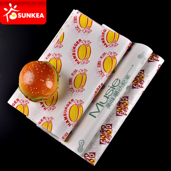 
                Wholesale PE Coated Packaging Paper Food Grade Custom Hamburger Wrapping Paper Colo