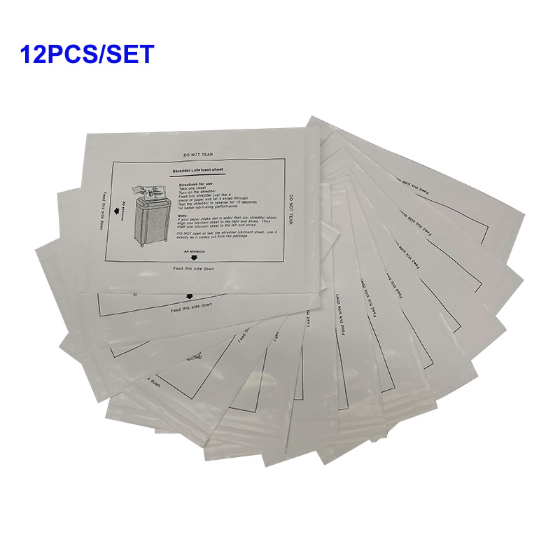
                Sample Customization Yhd Wholesale Price Oiled Paper Lubricant Sheet for Paper Shre
