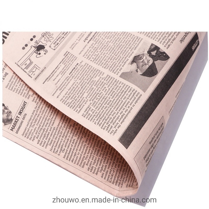 
                Custom Newsprint Gift Flower Brown Kraft Tissue Wrapping Paper Roll Q240104
       