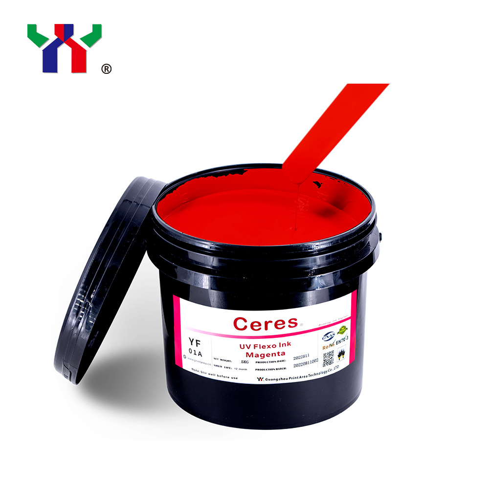 
                High Quality Ceres Strong Adhesive Force UV/LED Flexo Printing Ink for Paper and La