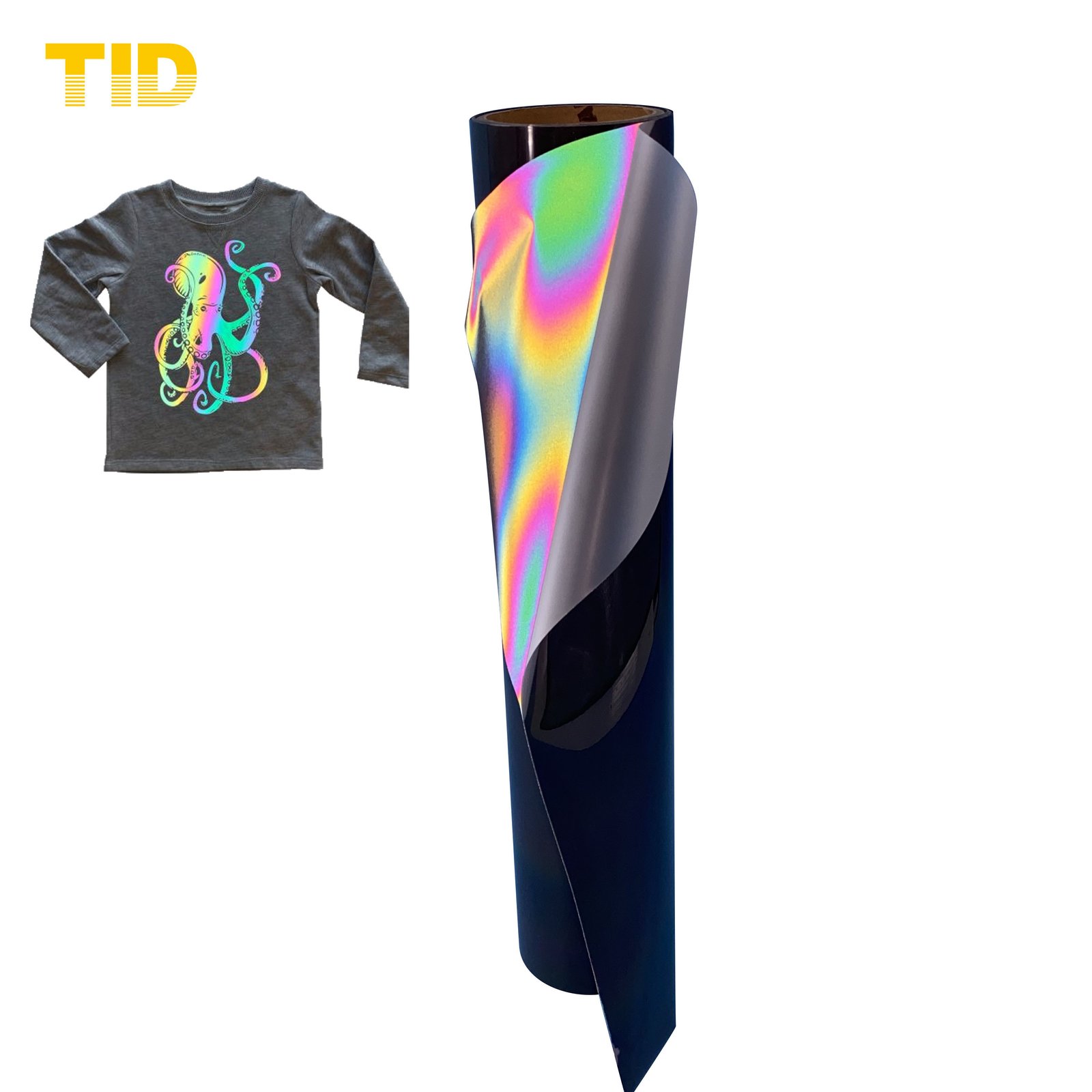 
                Wholesale Color Pattern Printed Silver Gray Hi Viz Reflective Plotter Cut Heat Pres