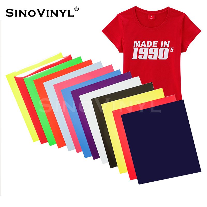 
                SINOVINYL Wholesale Textile PU Material T-Shirt Clothing Hot Press HTV Vinyl Rolls 